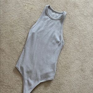 Abercrombie Gray Sleeveless Bodysuit